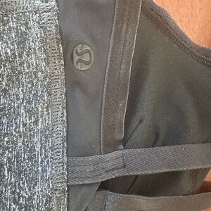 Lululemon Athletica Black and Gray Sports Bra